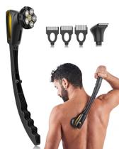 Barbeador traseiro VIKICON 8609 para homens com barbear liso 6D preto Barbeador traseiro VIKICON 8609 para homens com barbear liso 6D preto