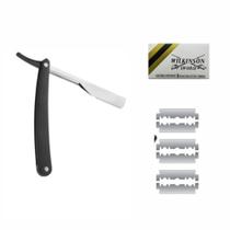 Barbearia Kit Navalhete + Box C/ 3 Laminas Wilkinson Sword