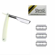 Barbearia Kit Navalhete + Box C/ 3 Laminas Wilkinson Sword
