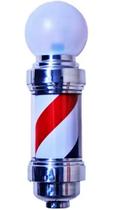 Barber Pole Giratório 50cm VOLTAGEM BIVOLT + UM PORTA PENTES.