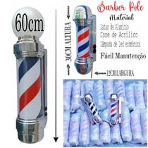 Barber pole giratório 60cm mas barber mini 30cm 220v oferta