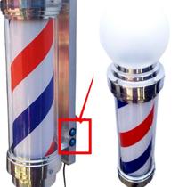 Barber Pole Giratório 70cm voltagem Bivolt + PORTA PENTES.