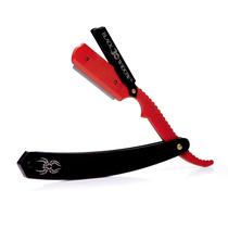 Barber Straight Edge Razor Black Widow em aço inoxidável