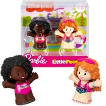 Barbie 2 Mini Bonecos Little People Natação - Fisher Price Mattel HGP70