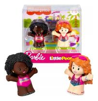 Barbie 2 Mini Bonecos Little People Natação - Fisher Price
