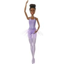 Barbie 30Cm - Bailarina Negra Vestido Roxo - Mattel