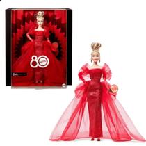 Barbie 80 Anos Colecionável Modelo Blonde Mattel