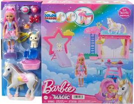 Barbie A Touch of Magic Conjunto Chelsea e Pegasus HNT67
