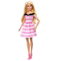 Barbie Aniversário Vestido Branco e Rosa - Mattel Barbie Aniversário Vestido Branco e Rosa - Mattel