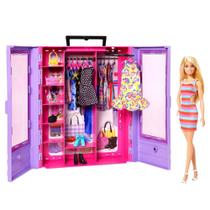 Barbie Armário de Luxo Portátil com Boneca - Mattel