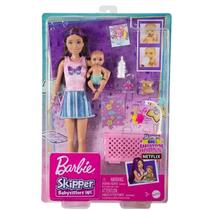 Barbie Babysitters HJY33 - Conjunto de Dormir - Mattel
