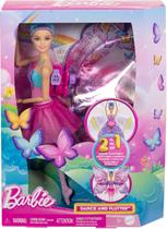 Barbie Bailarina Borboleta Transformação 2 Em 1 Mattel Hxj10
