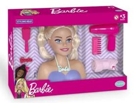 Barbie Barbie Styling Head Brush Com 18 Acessórios 1241- Pupee