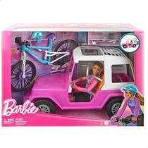 Barbie Bicicleta E Carro Off Road Com Boneca HKB06 - Mattel Barbie Bicicleta E Carro Off Road Com Boneca HKB06 - Mattel