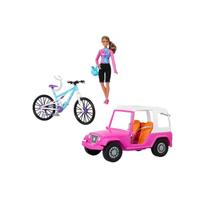 Barbie Bicicleta e Carro Off Road HKB06 Barbie Bicicleta e Carro Off Road HKB06