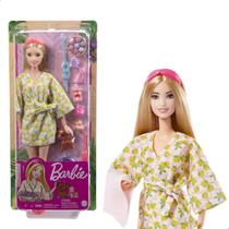 Barbie Boneca Articulada Com Cachorrinho Dia De Spa Autocuidado HKT90 - Mattel Barbie Boneca Articulada Com Cachorrinho Dia De Spa Autocuidado HKT90 - Mattel