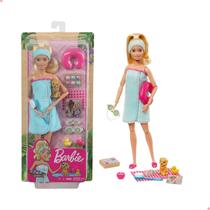 Barbie Boneca Articulada Com Cachorrinho Dia De Spa GJG55