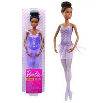 Barbie Boneca Bailarina Negra com Tutu Lilás e Sapatilhas