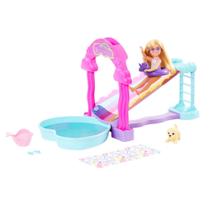 Barbie Boneca Chelsea Diversão no Tobogã de Água HTK39 - Mattel