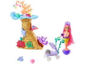 Barbie - Boneca Chelsea Sereia Power com Cenário e Acessórios Hhg58 - Mattel Barbie - Boneca Chelsea Sereia Power com Cenário e Acessórios Hhg58 - Mattel
