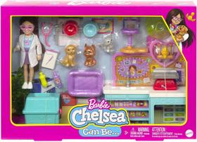Barbie Boneca Chelsea Veterinária, HGT12, Multicolor