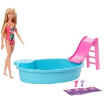 Barbie Boneca Com Piscina GHL91 - Mattel Barbie Boneca Com Piscina GHL91 - Mattel