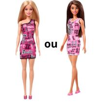 Barbie Boneca Fashion & Beauty Cabelo Sortidos Loiro ou Morena - Babie Fashion Vestido Mattel - PANAMI