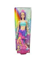 Barbie Boneca Sereia Asiática Cabelo Roxo - Hgr10