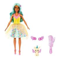 Barbie Boneca Toque de Mágica Vestido Amarelo - Mattel HLC36