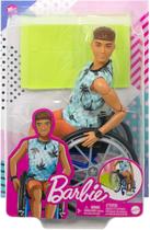 Barbie Boneco Ken Cadeira De Rodas Moreno Fashionista Mattel