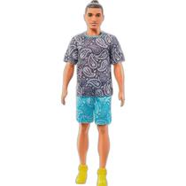 Barbie Boneco Ken Moreno Com Coque 204 - Mattel