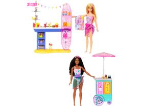 Barbie Brooklyn e Malibu Calçadao da Praia Mattel HNK99 Barbie Brooklyn e Malibu Calçadao da Praia Mattel HNK99