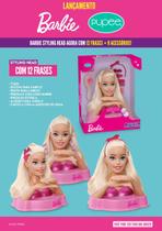 Barbie Busto Original Styling Head Fala 12 Frases acessórios - puppe