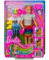 Barbie cabelo colorido raspado muda de cor - Mattel GRN80