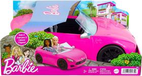 Barbie Carro Conversível 2 Lugares Rosa 33cm - Mattel Hbt92