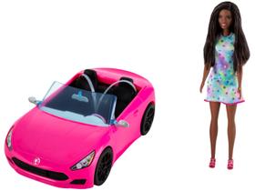 Barbie Carro Conversível Com Barbie Negra HBY30 - Mattel