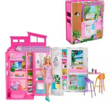 Barbie Casa 66 Cm Glam Getaway House Maleta Com Boneca E Acessorios Mattel