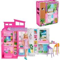 Barbie Casa De Bonecas Glam Com Boneca Mattel Hrj77 Barbie Casa De Bonecas Glam Com Boneca Mattel Hrj77