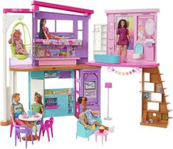 Barbie Casa de Bonecas Malibu + Acessórios Mattel - HCD50