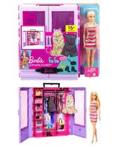 Barbie Closet Perfeito Com Boneca Articulada - Closet de Luxo - Barbie Fashionistas - Mattel - HJL66 Barbie Closet Perfeito Com Boneca Articulada - Closet de Luxo - Barbie Fashionistas - Mattel - HJL66