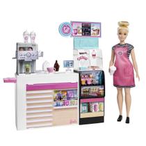 Barbie Coffee Shop - Com Boneca e Mais de 20 Acessórios Realistas