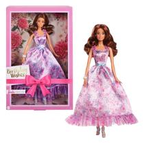 Barbie Coleção Aniversario Desejo Morena Mattel - HRM54