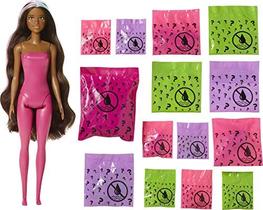 Barbie Color Reveal Peel Unicorn Fashion Reveal Doll Set com 25 surpresas incluindo Boneca Rosa Peel-able & Pet & 16 Bolsas Misteriosas com Roupas & Acessórios para 2 Looks Inspirados em Unicórnio