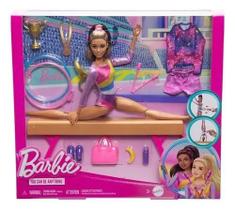 Barbie Conjunto Ginasta Acessórios Morena Mattel Hrg53