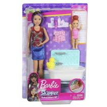 Barbie Conjunto Skipper Babysitter Banheiro do Bebe Fhy97 - Mattel