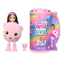 Barbie Cutie Reveal Chelsea Fantasia De Pelúcia De Urso Rosa