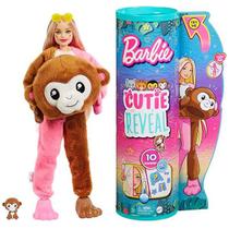 Barbie Cutie Reveal com PET Macaco Pelucia Mattel HKP97