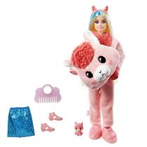 Barbie Cutie revela boneca série fantasia com fantasia de lhama -plush costume & 10 surpresas incluindo mini pet & mudança de cor, presente para crianças 3 anos e mais velhos