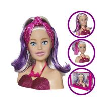 Barbie De Pentear Maquiar Com 12 Acessórios Styling Faces