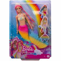 Barbie Dreamtopia Sereia Arco Íris Muda de Cor - Mattel